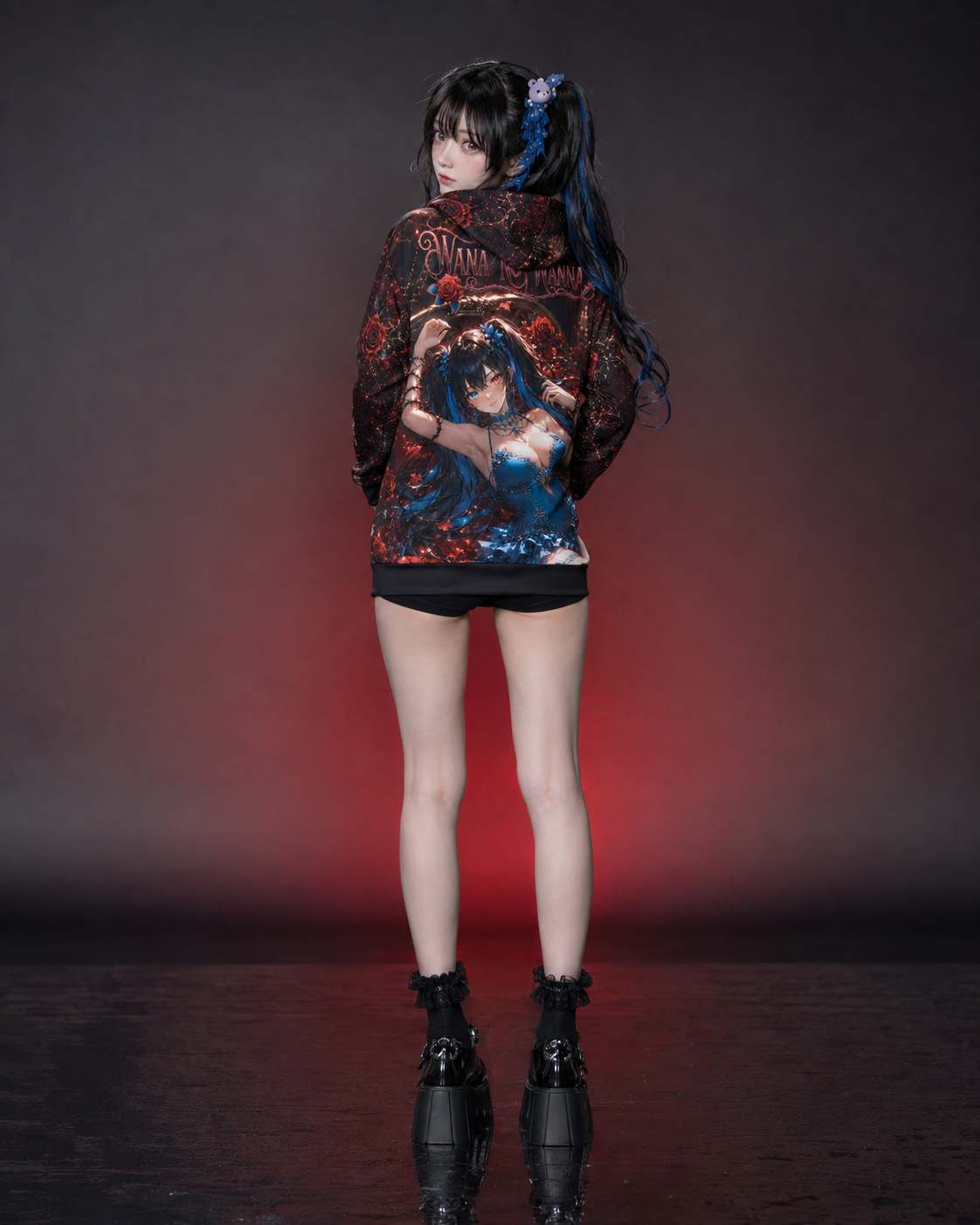 Wana no Wanna Hoodie mockup 6
